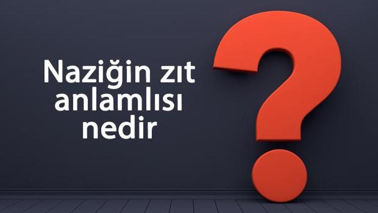 Naziğin zıt anlamlısı nedir Nazik kelimesi ve sözcüğünün zıt anlamlıları