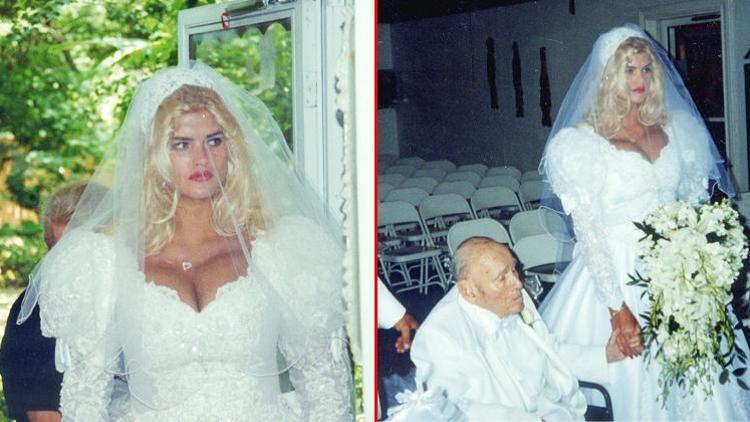 Anna Nicole Smith ufacık bir mutluluk bulduğunda hayat önüne zorluklar çıkardı: Tekerlekli sandalyedeki milyarderle evlenmişti