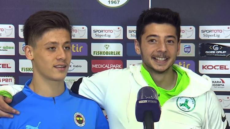 Giresunspor-Fenerbahçe maçı öncesi Arda Güler ile Muhammed Gümüşkaya birlikte röportaj verdi