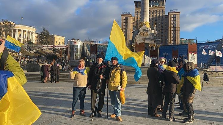 Ukrayna halkı Rusyayı protesto etti