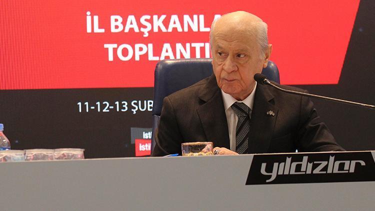 MHP Genel Başkanı Bahçeli, il başkanları toplantısı kapanış oturumuna katıldı