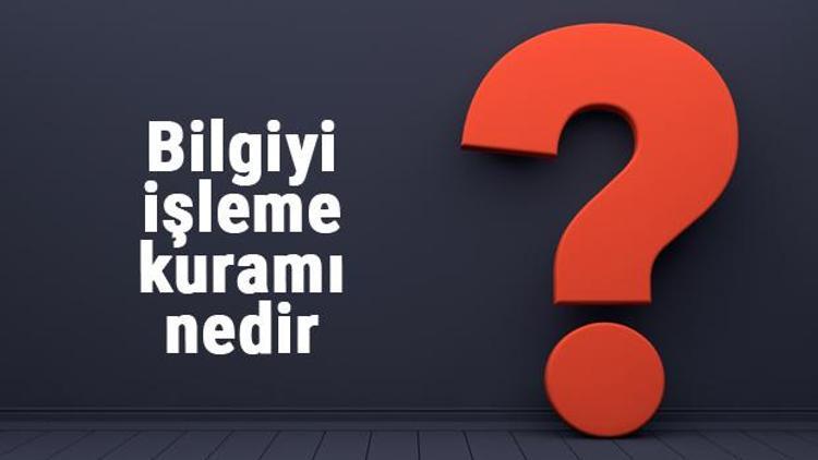 Bilgiyi işleme kuramı nedir ve kime ait Bilgiyi işleme kuramı basamakları ve özellikleri