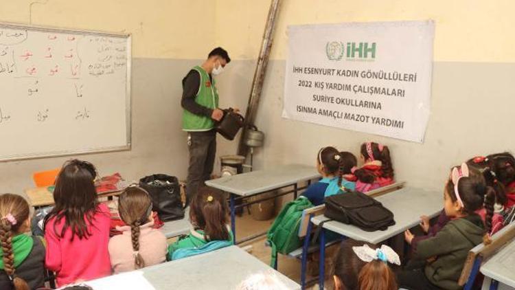 Suriye’deki okullara ısınma desteği