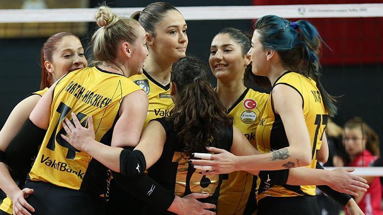 VakıfBank ASPTT Mulhouseu yenip namağlup çeyrek finale çıktı