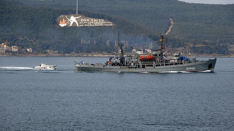 Rus askeri kurtarma gemisi ‘Epron’ Çanakkale Boğazından geçti