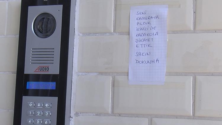 Apartman sakinleri çareyi hırsızlara bu notu bırakmakta buldu