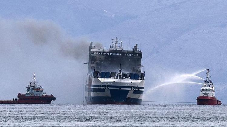 Yunanistandaki yanan feribotta kayıplardan birine ulaşıldı