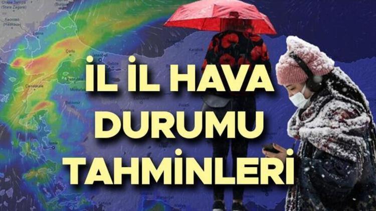 Meteorolojiden son dakika yağmur ve kar uyarısı: Bugün hava nasıl olacak İl il hava durumu tahminleri