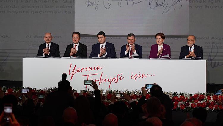 6 siyasi parti lideri güçlendirilmiş parlamenter sistem metnini imzaladı