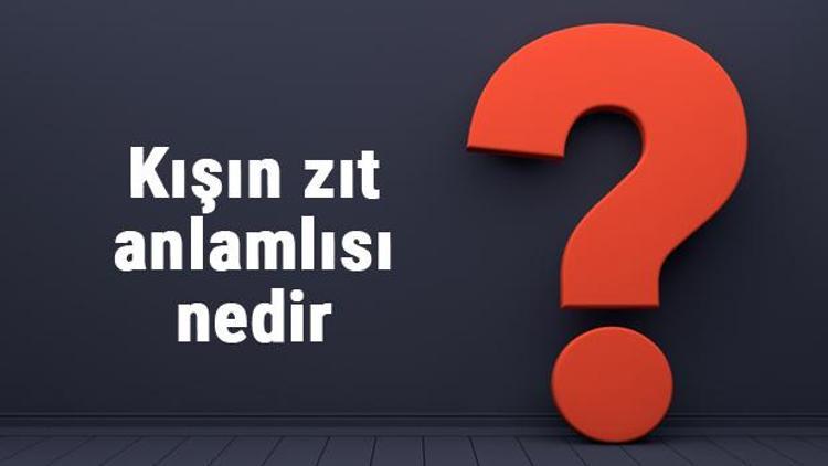 Kışın zıt anlamlısı nedir Kış kelimesi ve sözcüğünün zıt anlamlıları