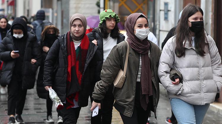 Bilim Kurulu toplantısının ardından yeni dönem Maske kararının ardından İstiklal Caddesinde ilk gün