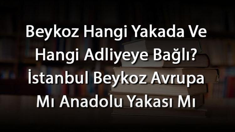 Beykoz Hangi Yakada Ve Hangi Adliyeye Bağlı İstanbul Beykoz Avrupa Mı Anadolu Yakası Mı