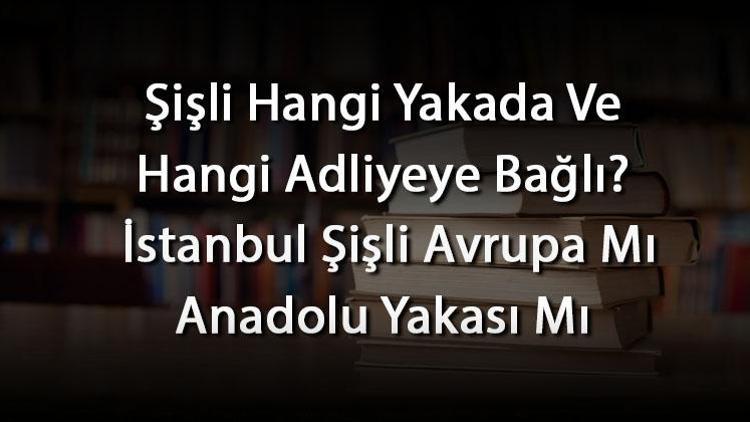 Şişli Hangi Yakada Ve Hangi Adliyeye Bağlı İstanbul Şişli Avrupa Mı Anadolu Yakası Mı