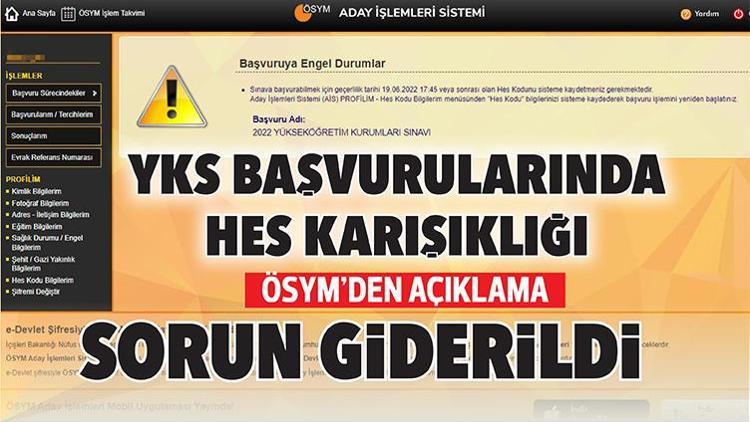 ÖSYMden açıklama: Sorun giderildi