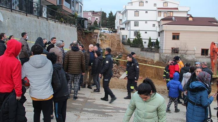 Kocaelide korku dolu anlar: İstinat duvarı çöktü... 22 daire boşaltıldı
