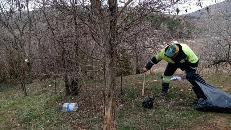 Mesire alanlarında temizlik çalışması