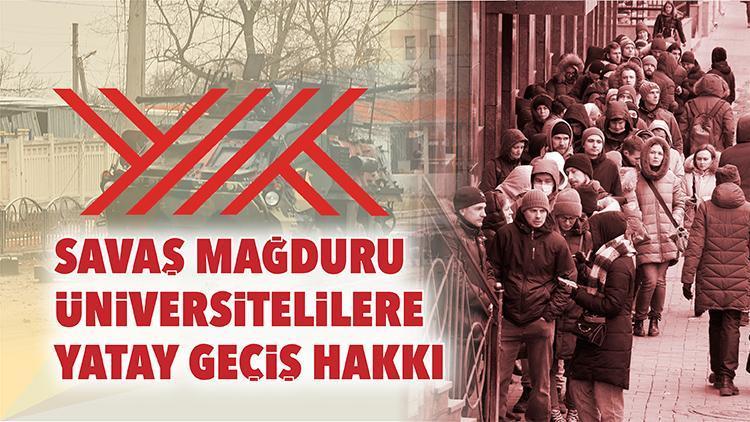 Savaş mağduru üniversitelilere yatay geçiş hakkı