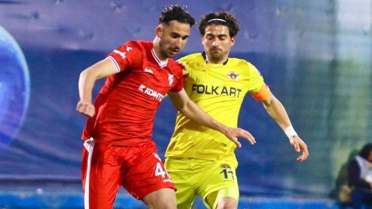5 gollü maçta Menemenspor, Bolusporu devirdi