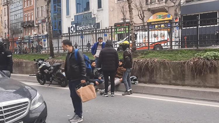 Eyüpsultanda motosikleti çalındı karakola giderken kaza yaptı