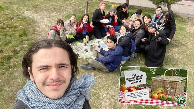 Üniversitede vegan protesto