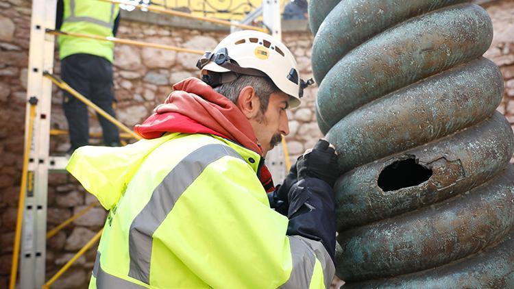 İstanbuldaki en önemli tunç eser için çalışma