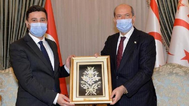Kağıthane Belediye Başkanı Öztekin ve gazilerden KKTC Cumhurbaşkanı Tatar’a ziyaret