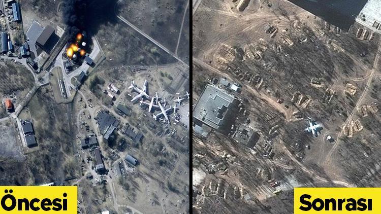 Uydu görüntüleri doğruladı Ruslar Antonov Havalimanından çekildi...
