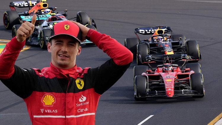 Formula 1 Avustralya GPsinde zafer Leclercin Verstappen yarışı bitiremedi