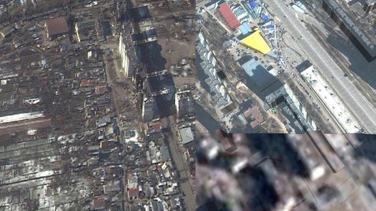Ukraynadaki yıkımı gösteren 3 boyutlu harita