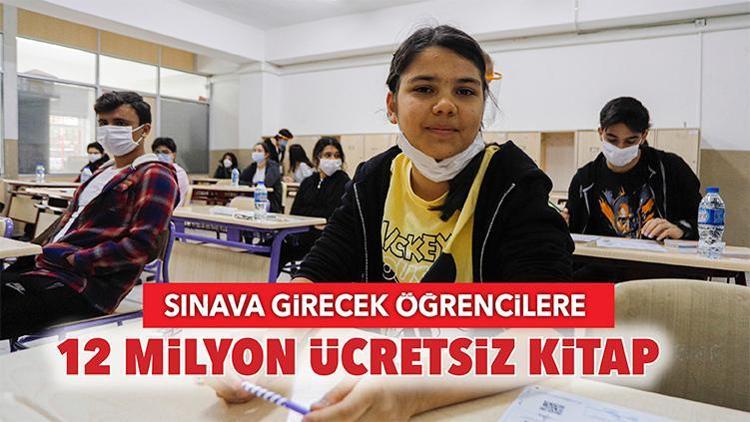 Sınava girecek öğrencilere 12 milyon ücretsiz kitap