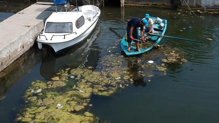 Dalyan Kanalından 10 ton atık çıkarıldı