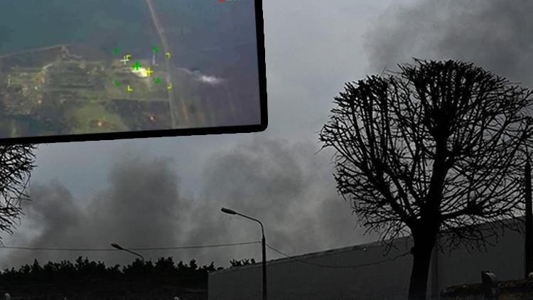 Son dakika: Rusya yeniden Kieve saldırdı Askeri tesis vuruldu...