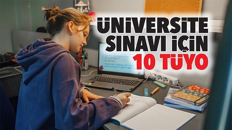 Üniversite sınavı için 10 tüyo