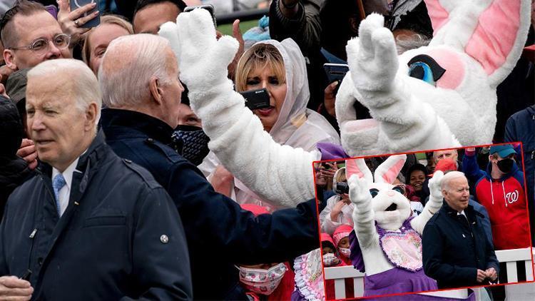 Dünyanın konuştuğu fotoğraf: Paskalya tavşanı Joe Biden’ı böyle korkuttu