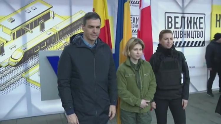 İspanya ve Danimarka Başbakanlarından Kiev’e destek ziyareti
