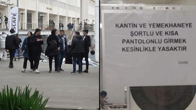 Trabzonda yurtta şort ve kısa pantolon yasağı kararı kadın personellerin şikayeti üzerine alınmış