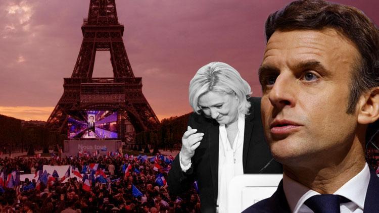 Son dakika: Fransadan ilk tahminler geldi: Macron açık ara farkla ipi göğüsledi