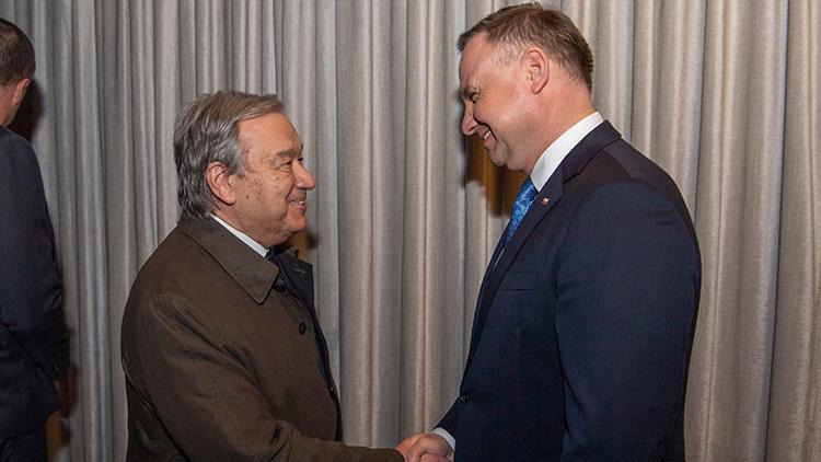 BM Genel Sekreteri Guterres, Polonya Devlet Başkanı Duda ile görüştü