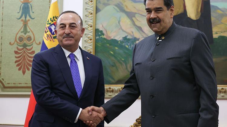 Bakan Çavuşoğlu, Venezuela Devlet Başkanı Maduro ile görüştü