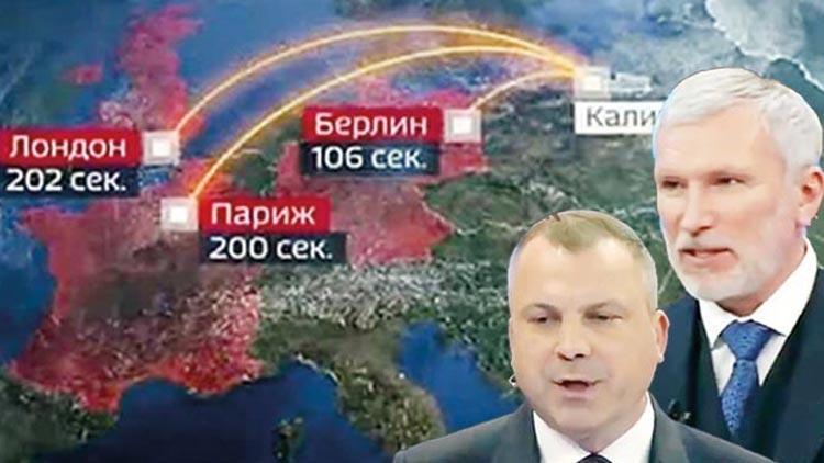 Rus şahinlerden yine nükleer tehdit: 200 saniyede Avrupa kalmaz