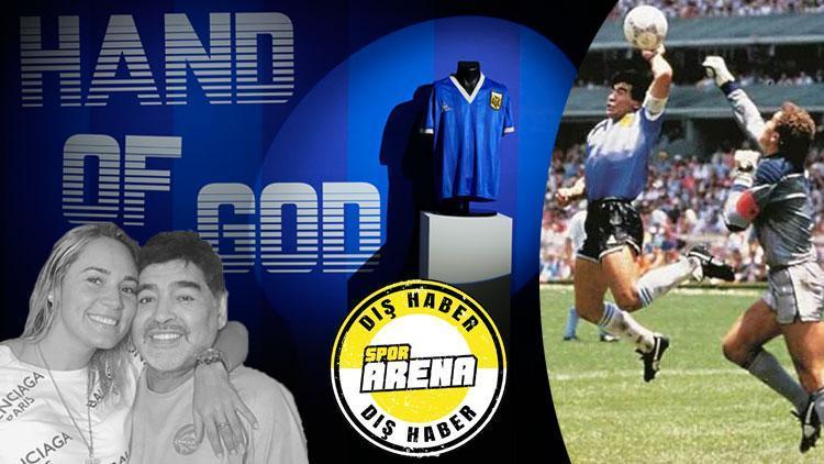 Maradonanın ikonik Tanrının Eli golünü atarken giydiği forma rekor bedelle satıldı Büyük tartışma: Forma gerçek değil mi