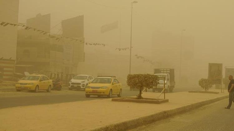 Irak’ı kum fırtınası vurdu 600den fazla kişi hastaneye kaldırıldı