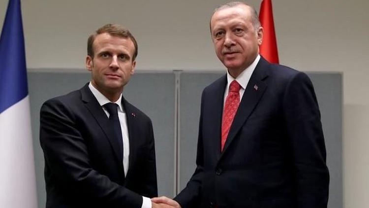 Son dakika: Cumhurbaşkanı Erdoğan ile Macron görüştü