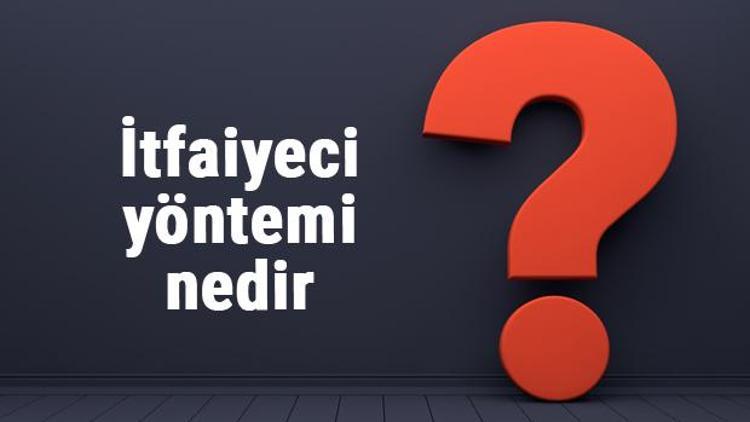 İtfaiyeci yöntemi nedir İlk yardım itfaiyeci yöntemi ile taşıma ve sürükleme nasıl yapılır