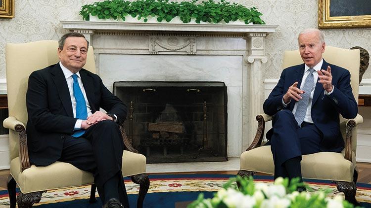 Biden, İtalya Başbakanı ile Beyaz Saray’da bir araya geldi