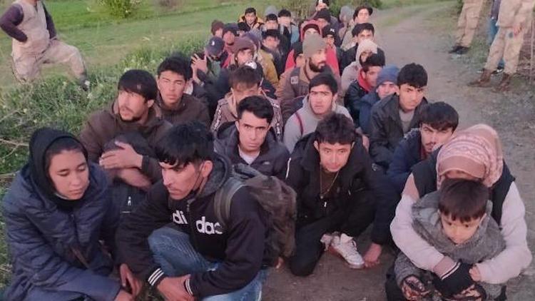 Vanda tarlada 57 kaçak göçmen yakalandı