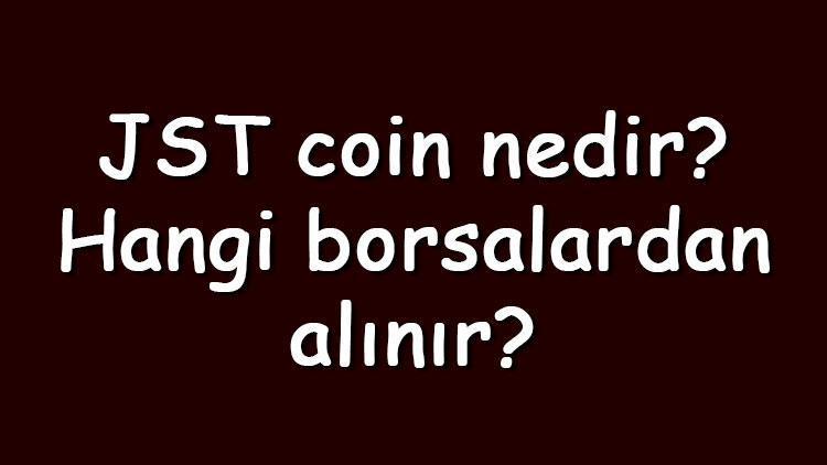 JST coin nedir Hangi borsalardan alınır JUST ne zaman çıktı Ne iş yapar