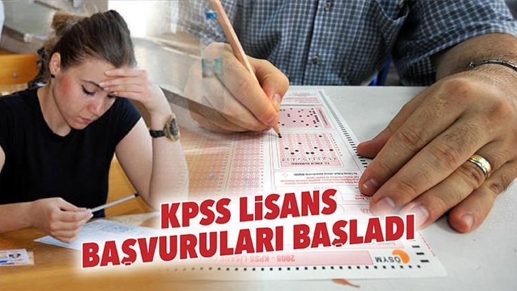 KPSS Lisans başvuruları başladı