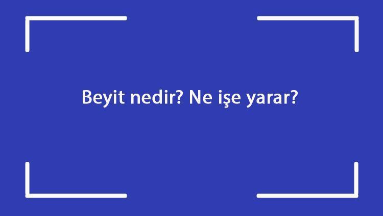 Beyit nedir Ne işe yarar Nazım birimi beyit ve bent nasıl bulunur