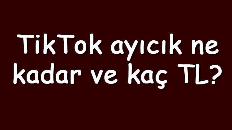 TikTok ayıcık ne kadar ve kaç TL TikTokda ayıcık hediyesi nasıl verilir ve kaç para kazandırır